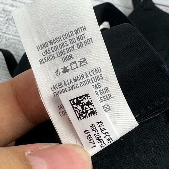 Aerie Black Square Neck Unlined Strappy Lace Up Side Bralette Size Small - Picture 8 of 10